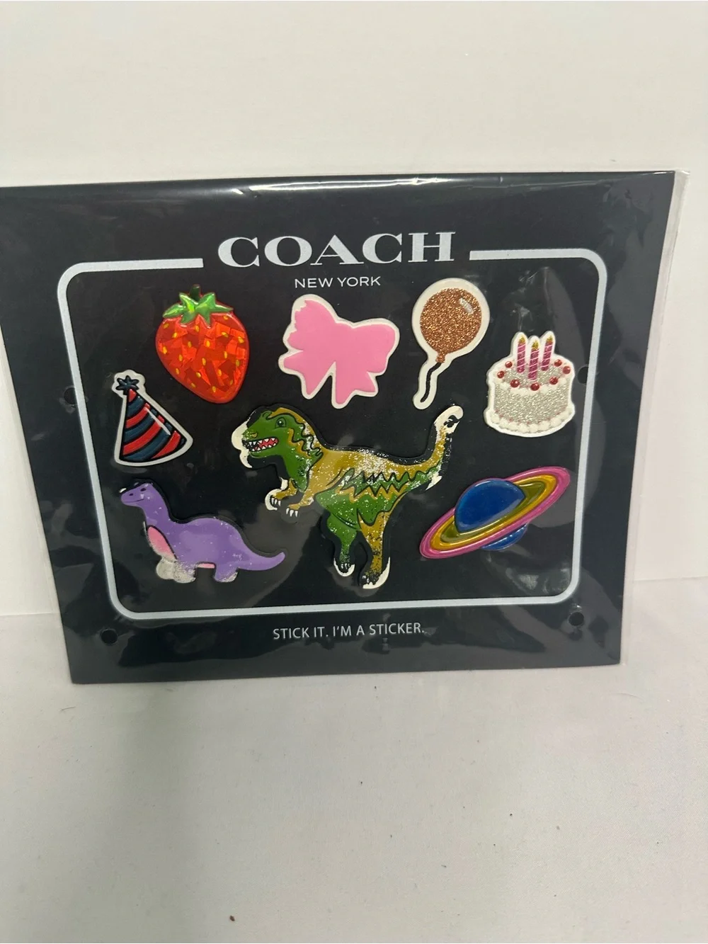 COACH Rexy 10th Anniversary Sticker Print Set - 7 Colorful Stickers